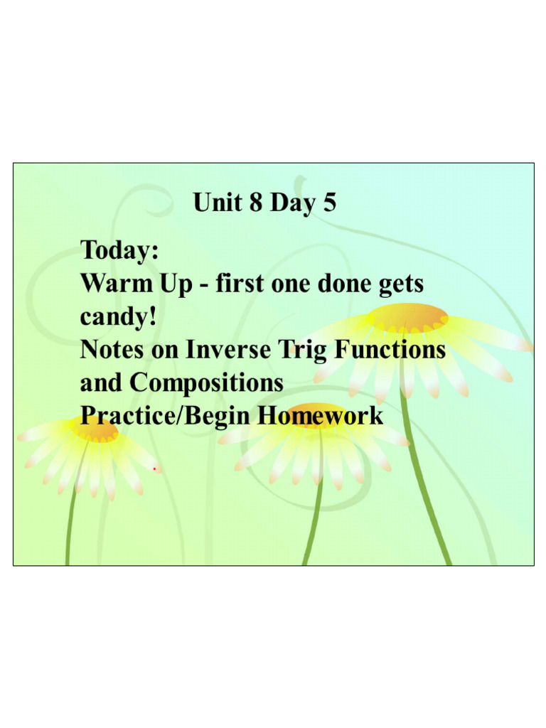 Graphing and Inverses Day 5 Notes | PDF