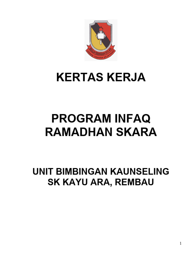 Program Infaq Ramadhan SK Kayu Ara | PDF | Bisnis | Ilmu Sosial