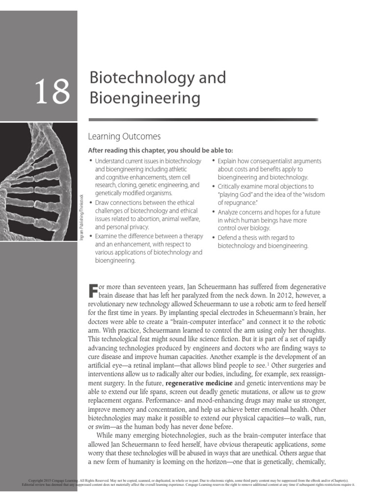 07 Biotechnology and Bioengineering | PDF | Cloning | Stem Cell