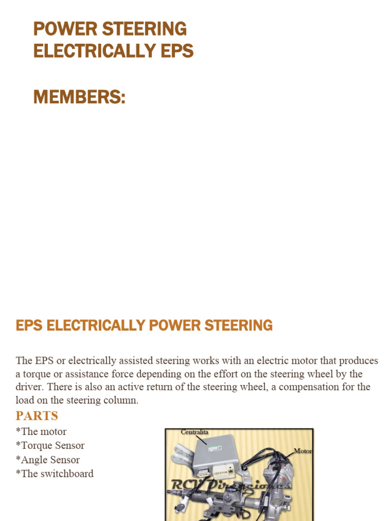 Understanding Electric Power Steering Systems | PDF | Throttle | Vacuum ...
