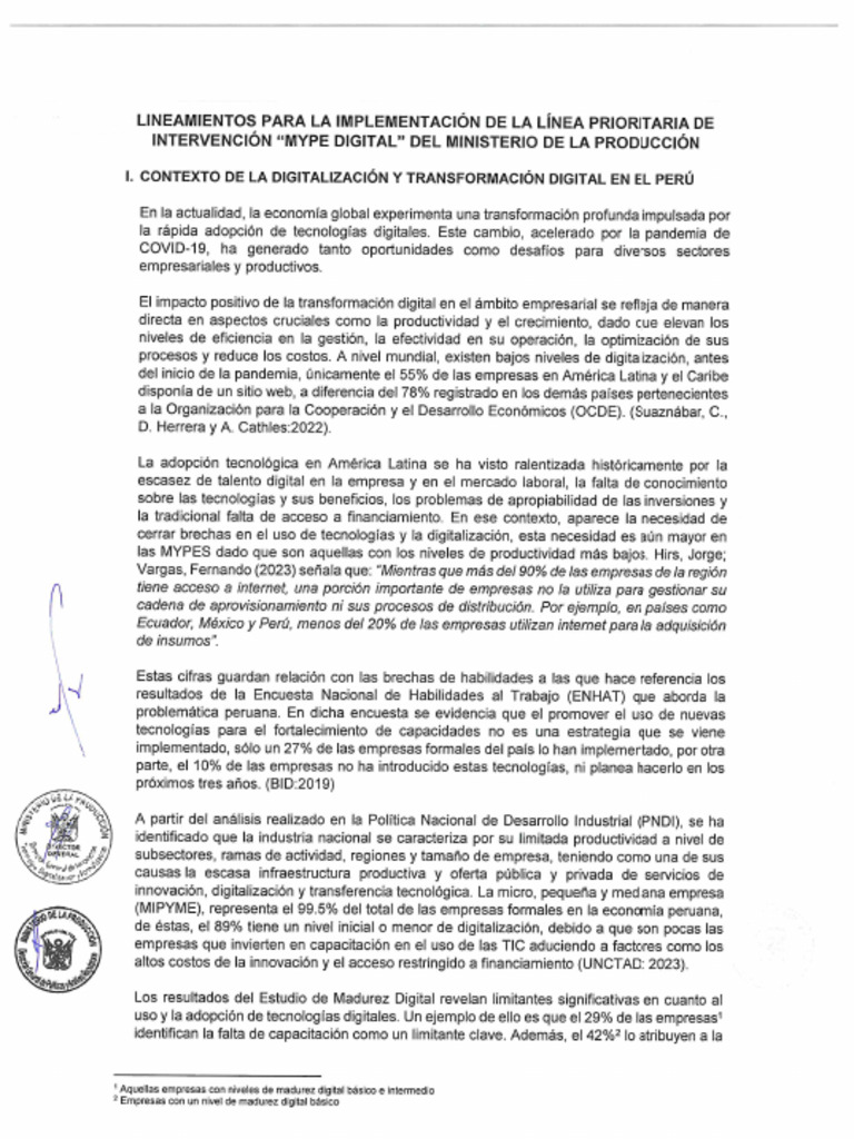 Lineaminetos para La Implementacion de La Linea Prioritaria de ...