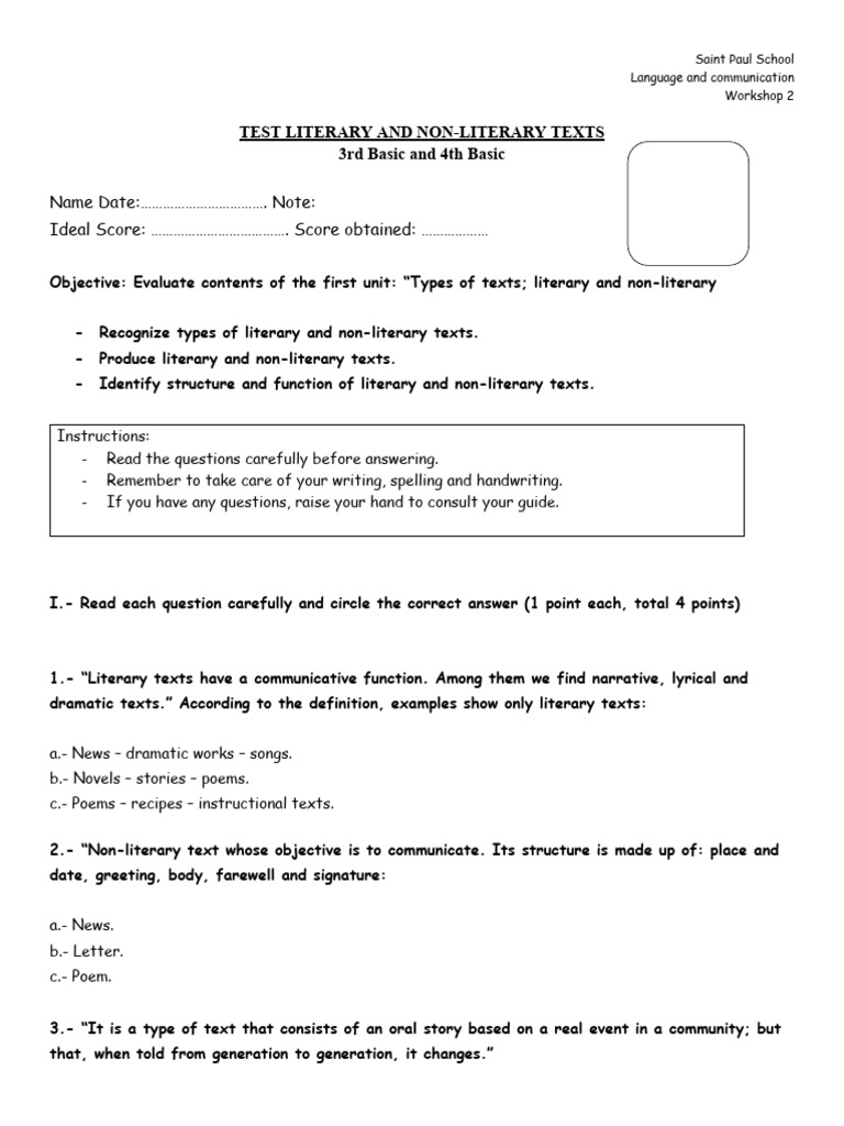 test-literary-and-non-literary-texts-3-and-4-basic-pdf