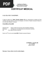 Certificat de Non Contagion Modèle | PDF