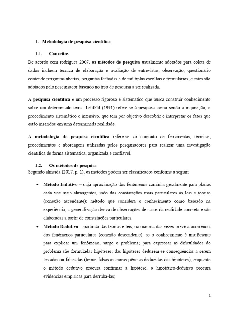 Metodologia da Pesquisa Científica | PDF | Método científico | Science