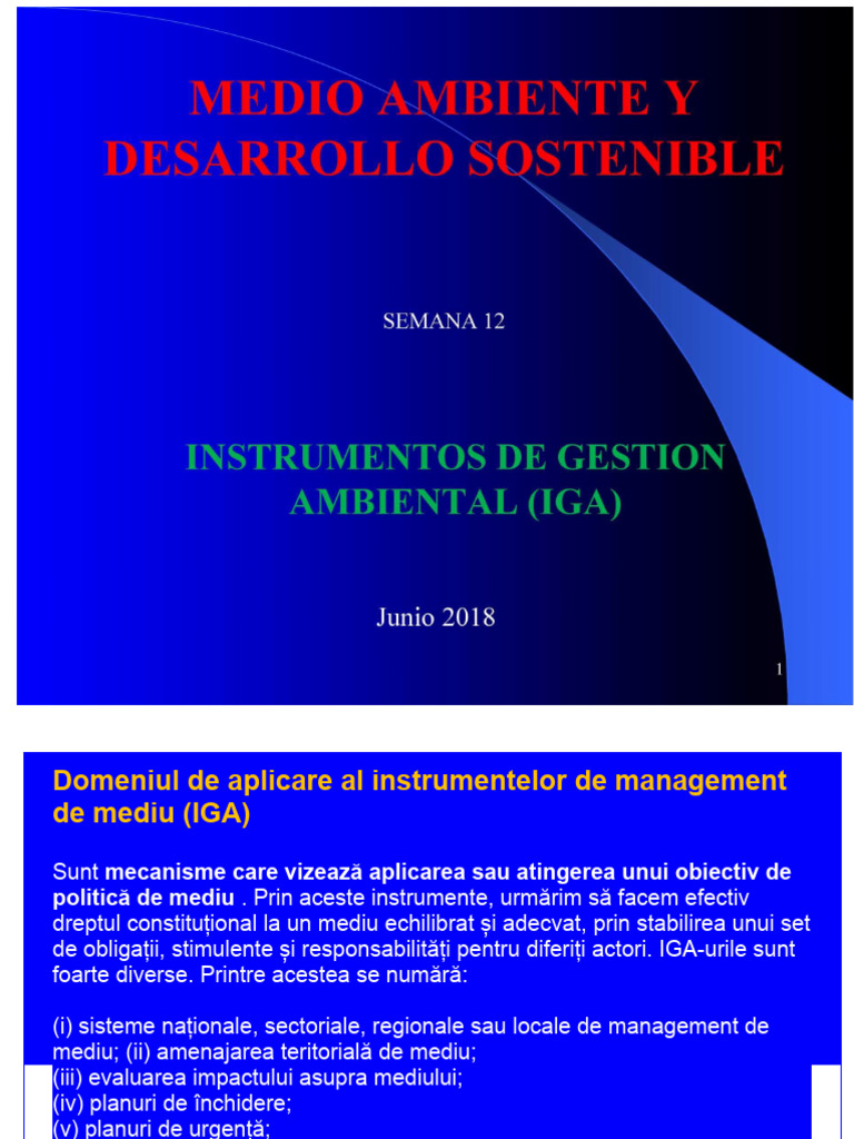 Instrumente de Management de Mediu (1) - 1 | PDF