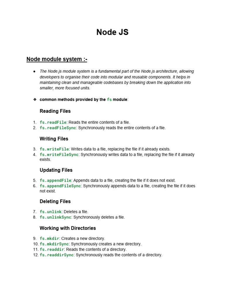 Node Js | PDF