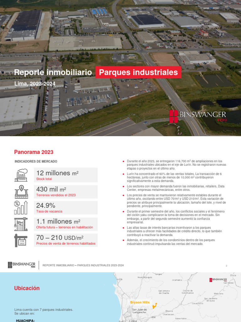 Reporte Mercado de Parques Industriales | PDF | Mercado (economía ...