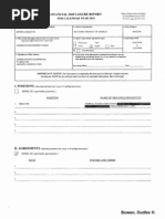 Dudley H Bowen Financial Disclosure Report for 2010