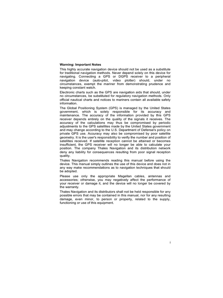 Magellan fx324 | PDF | Menu (Computing) | Global Positioning System