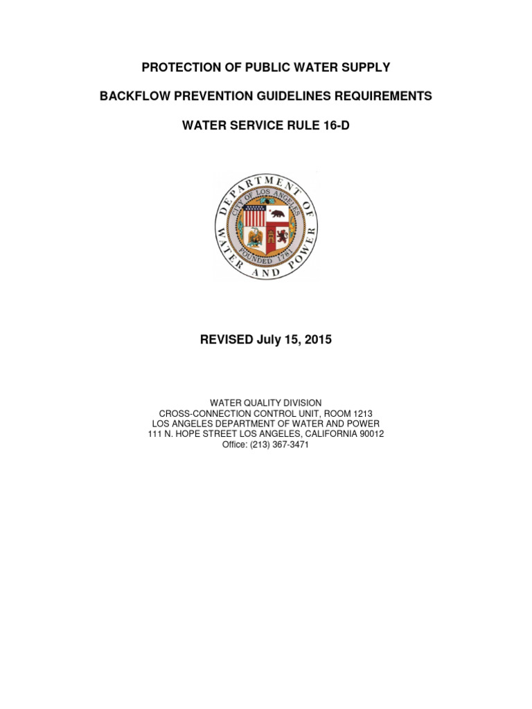 LADWP Rule 16-D REVISED July - 15 - 2015 | PDF | Water And The ...