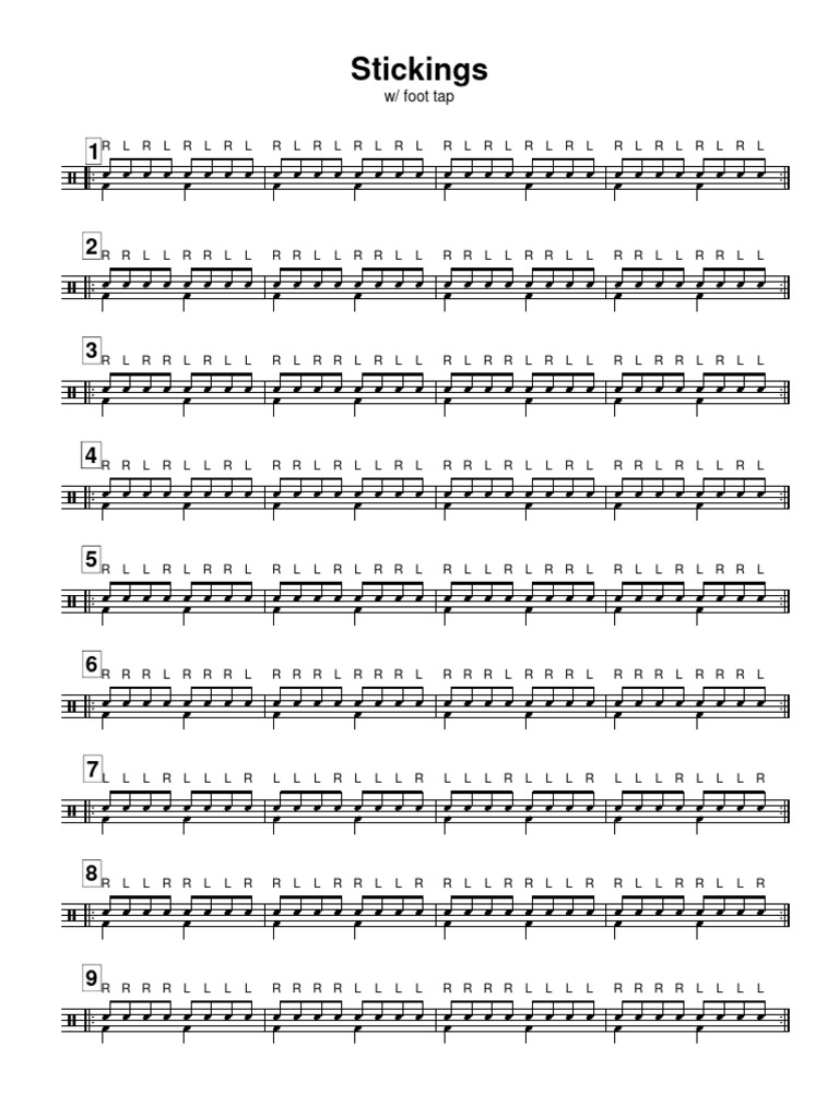 Beginning Percussion Stickings | PDF