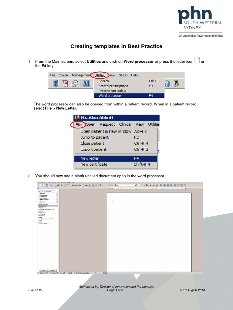 Best Practice Template Creation Guide | PDF | Cursor (User Interface ...