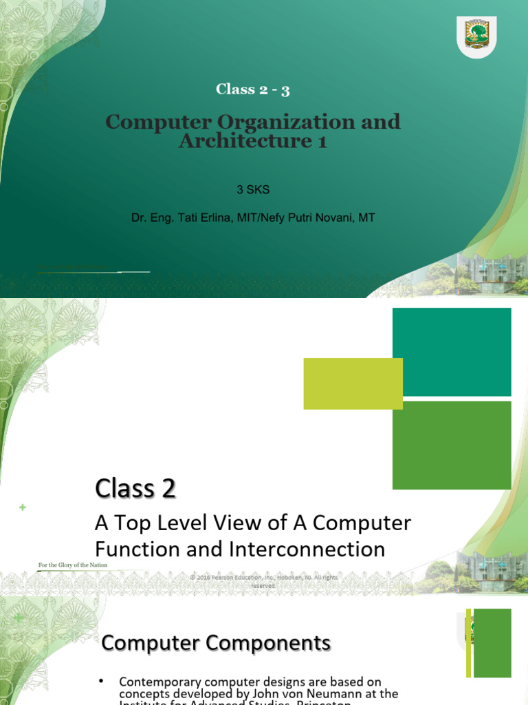 Class 2 - 3 - A Top Level View of Computer Functions Adn ...