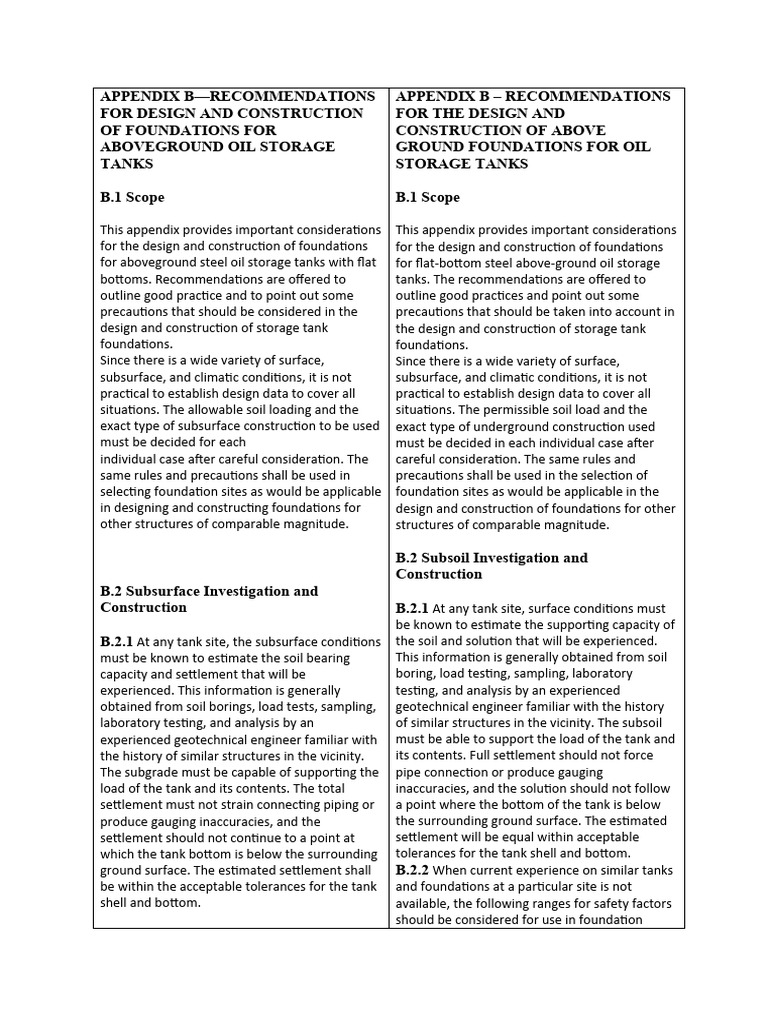 Translation Appendix B API 650 | PDF | Deep Foundation | Corrosion