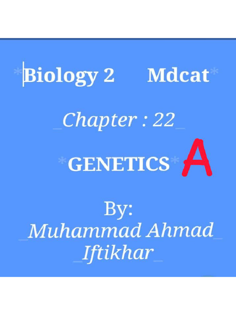 Bio 2 GENETICS Part 1 | PDF