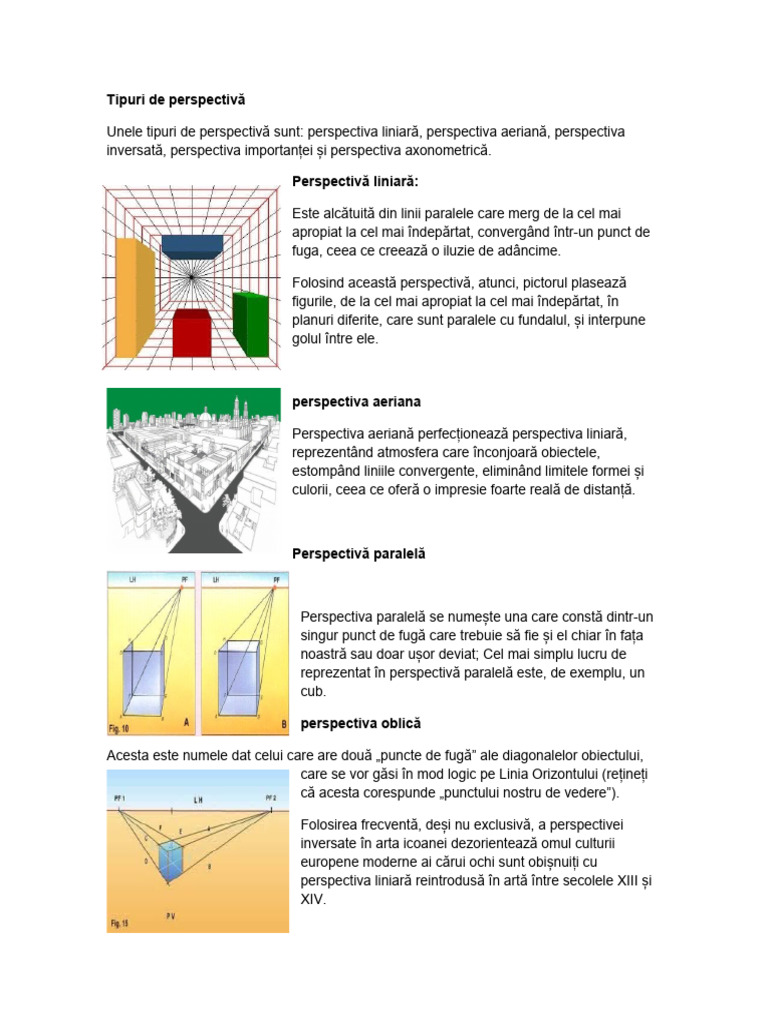 Tipuri de Perspectivă | PDF