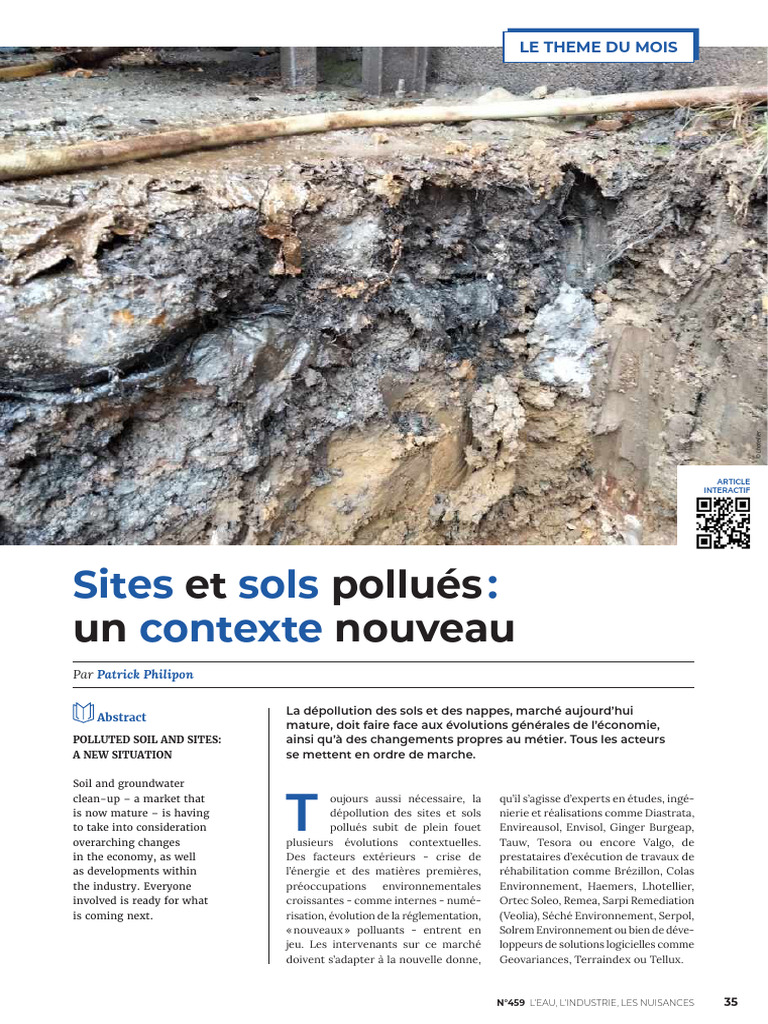 Dépollution des sols : enjeux actuels | PDF | Dépollution | la pollution
