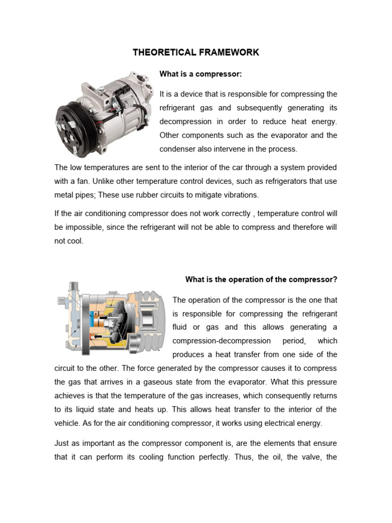 Understanding A/C Compressor Functionality | PDF | Air Conditioning ...