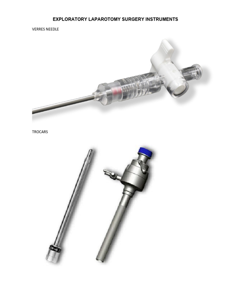 Laparotomy Surgery Instrument Guide | PDF | Surgical Suture | Surgery