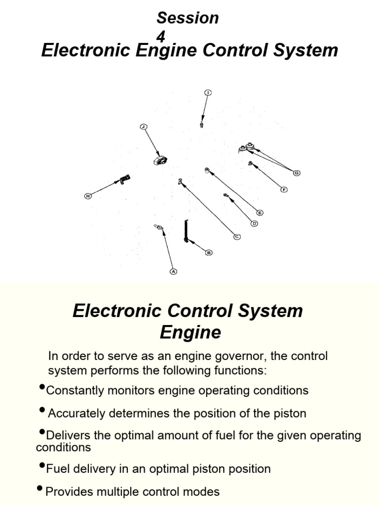 Electronic Engine Control System Overview | PDF | Throttle | Internal ...