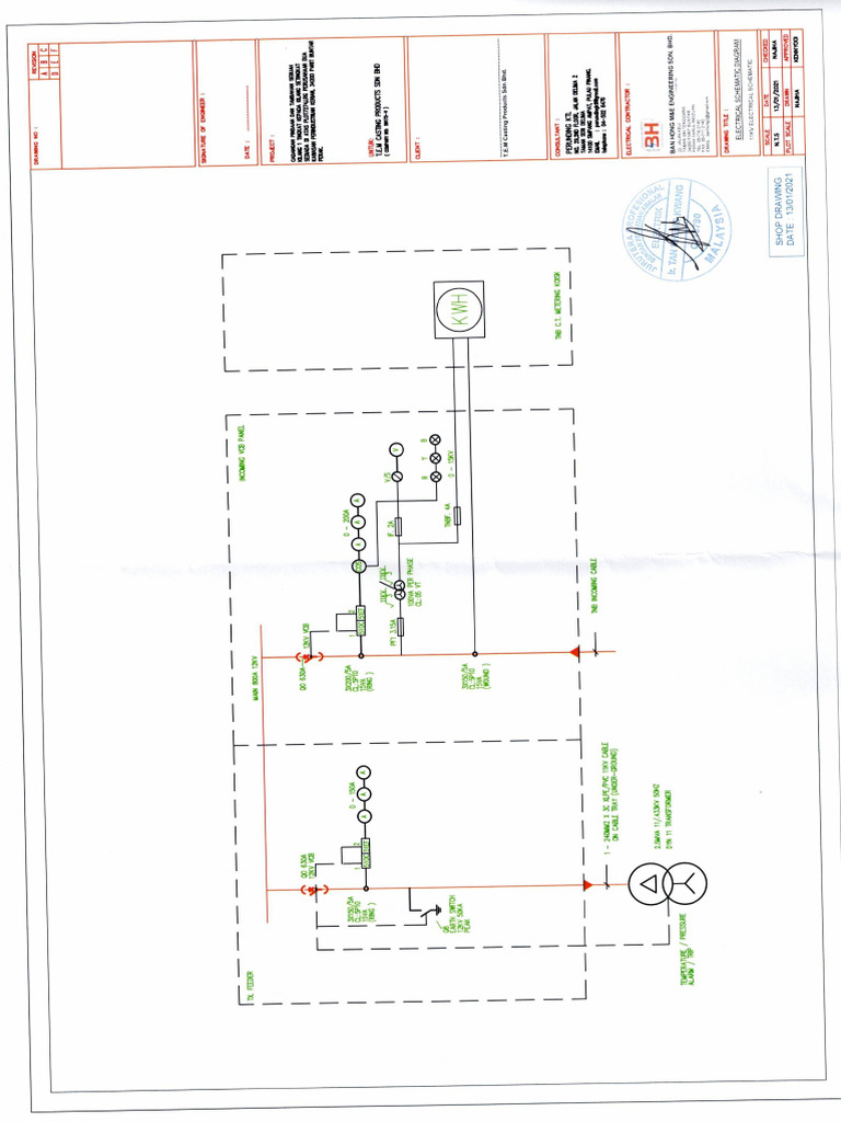 11kv Electrical Schematic Diagram - Tem Casting Products SDN BHD | PDF