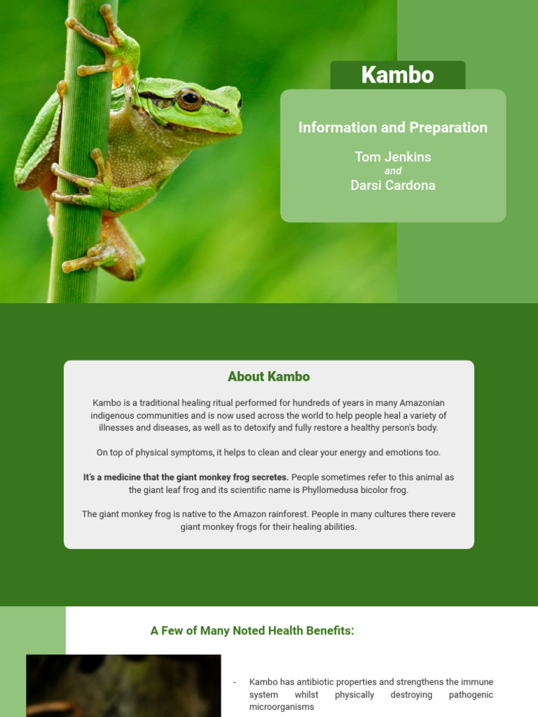 About Kambo English | PDF | Clinical Medicine | Causes Of Death