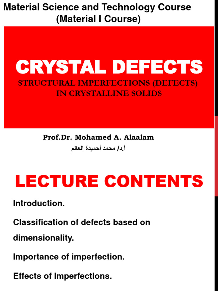 Understanding Crystal Defects in Solids | PDF | Dislocation ...