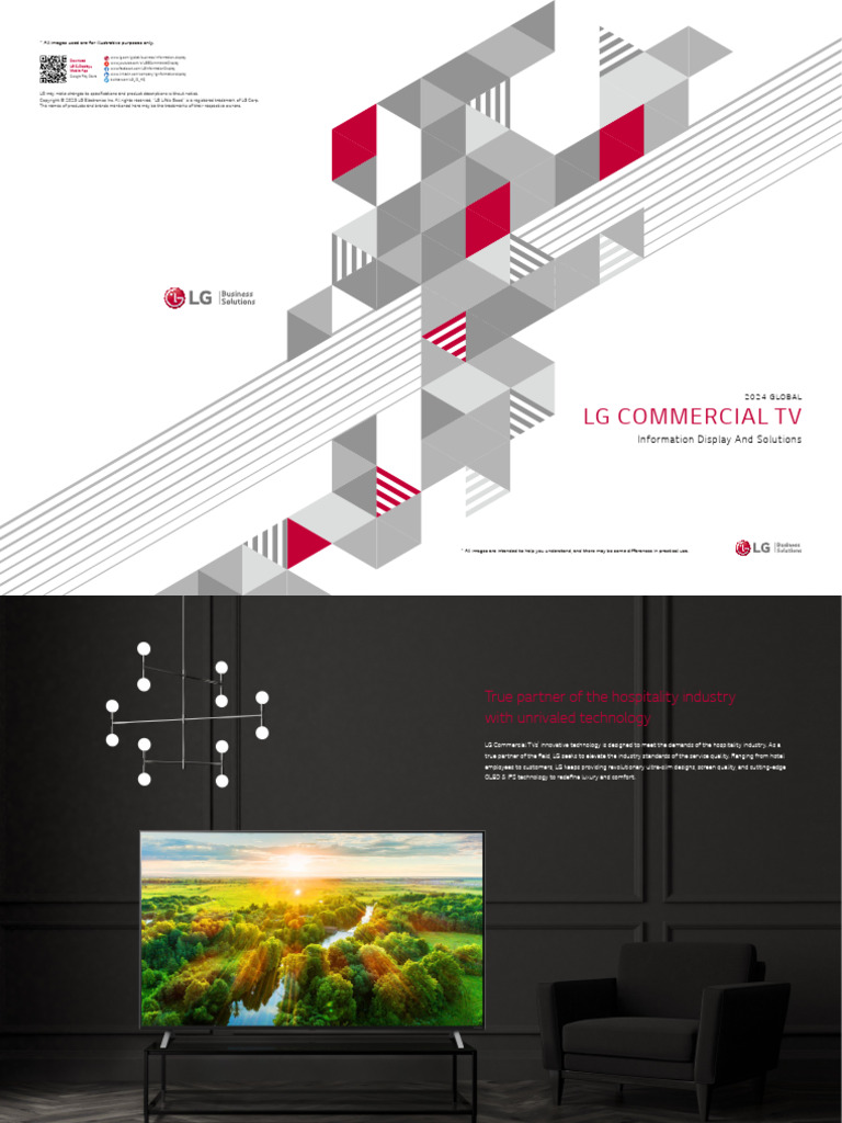 2024 LG Commercial TV E-Catalog (Low) - 20240307 | PDF | Television | Oled