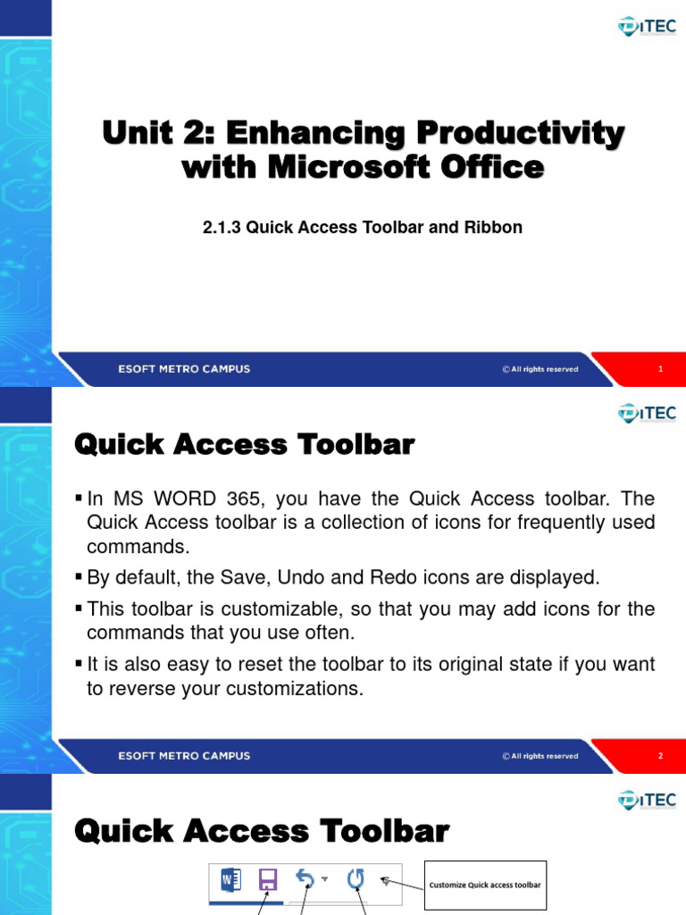 2832-1634980228632-U2 - S4 - 2.1.3 - Quick Access ToolBar | PDF ...