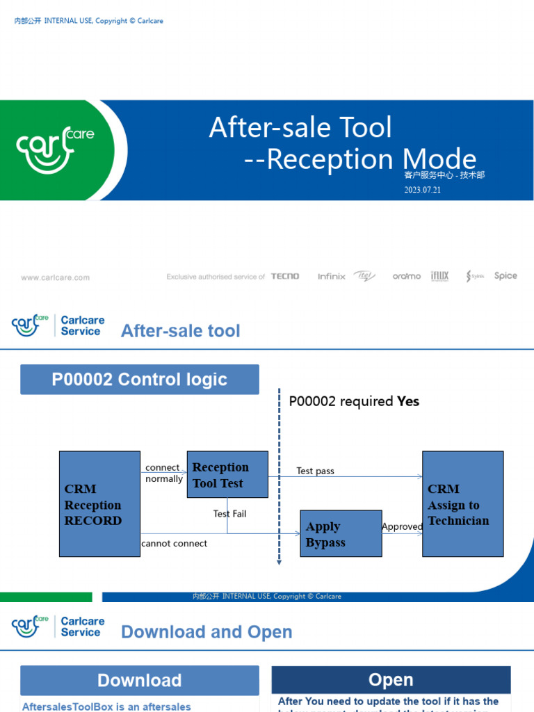 After Sale Tool Training Material - Reception Mode | PDF | Computing ...