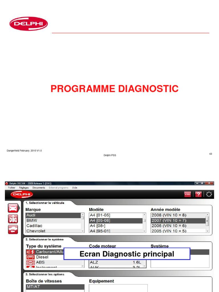 Guide d'utilisation Delphi DS150E | PDF | Informatique | Ingénierie ...