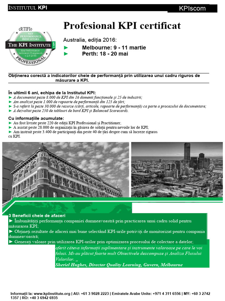 Institutul KPI C KPIP Australia | PDF