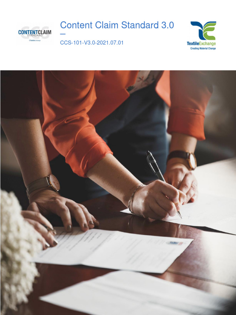 Textile Exchange - CCS Policy | PDF | Audit | Brand
