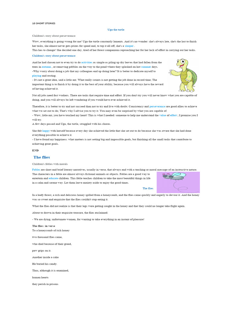 10 Short Stories | Download Free PDF | Fable