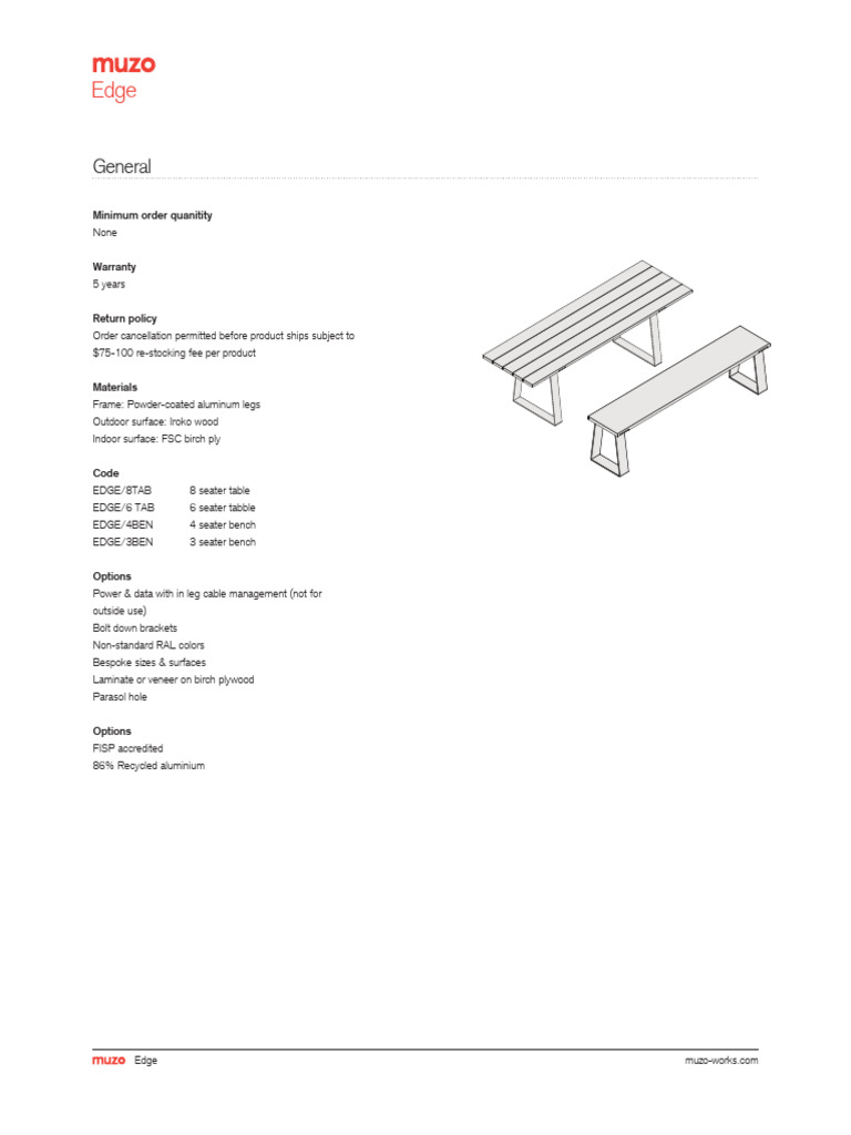 Edge Specification 2023 Pdf Building Materials