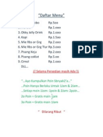 Daftar Menu