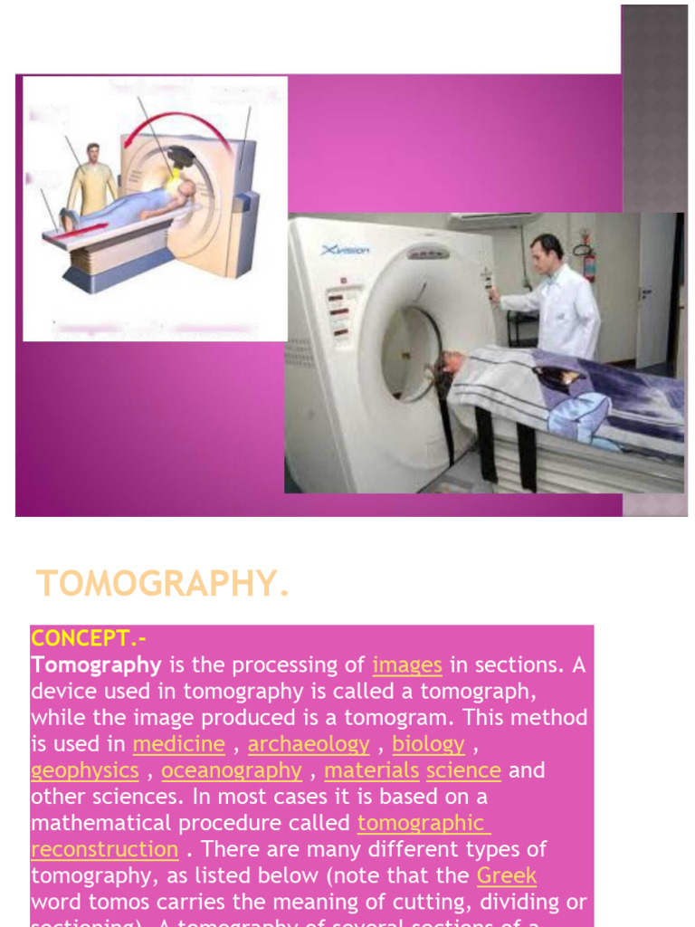 Pdf Tomography Pdf Ct Scan Tomography