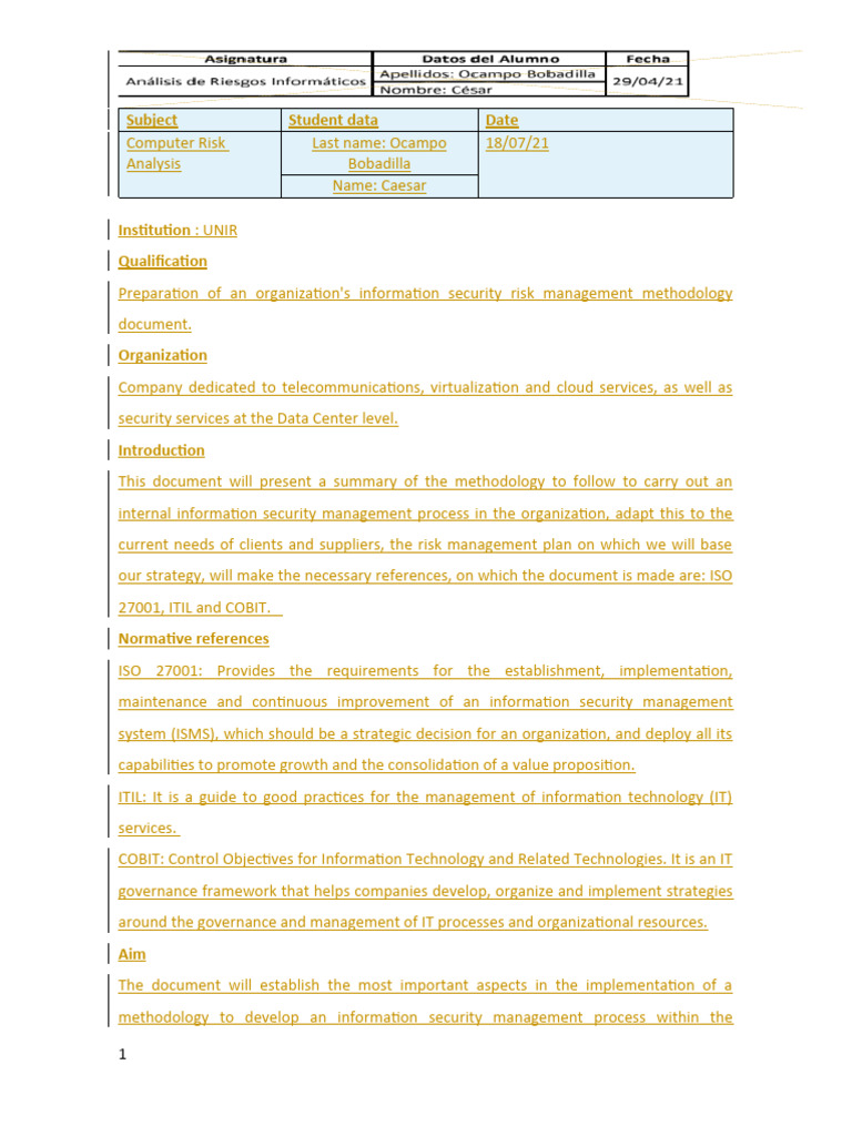 Information Security Risk Management Guide | PDF | Vulnerability ...
