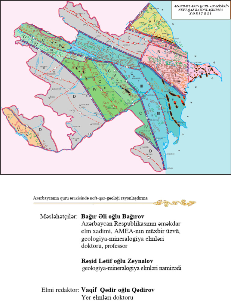 Azərbaycan Quru Ərazisində Neft Qaz Yataqları | PDF