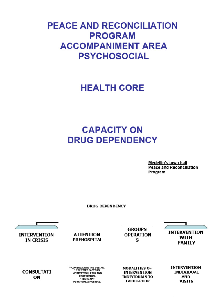 Medellin's Drug Dependency Intervention Program | PDF | Substance Abuse ...