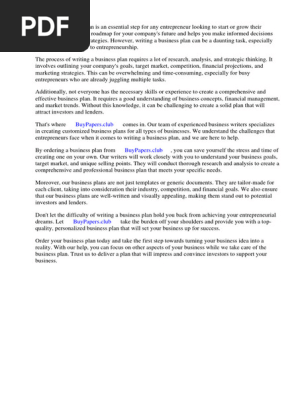 Adarus Business Plan Free