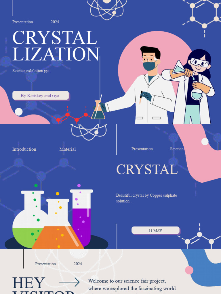 Science Class Presentation in Pink Blue Flat Graphic Style - 20240426 ...
