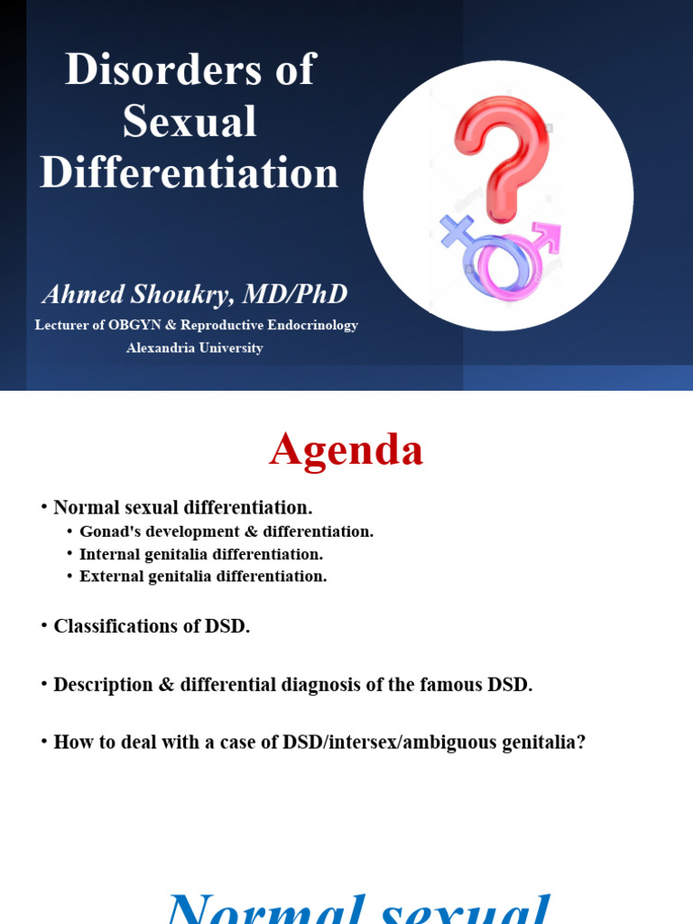 Disorders of Sexual Differnation - Gynecology MASTER | PDF | Androgen ...