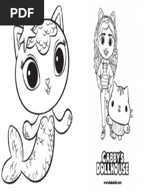 Printable mercat gabby's doll house