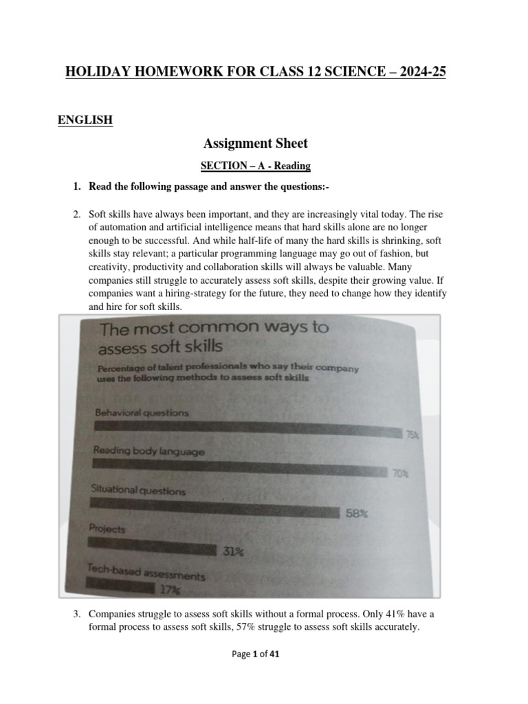 Holiday Homework Class 12 Science 2024-25 | PDF | Capacitance ...