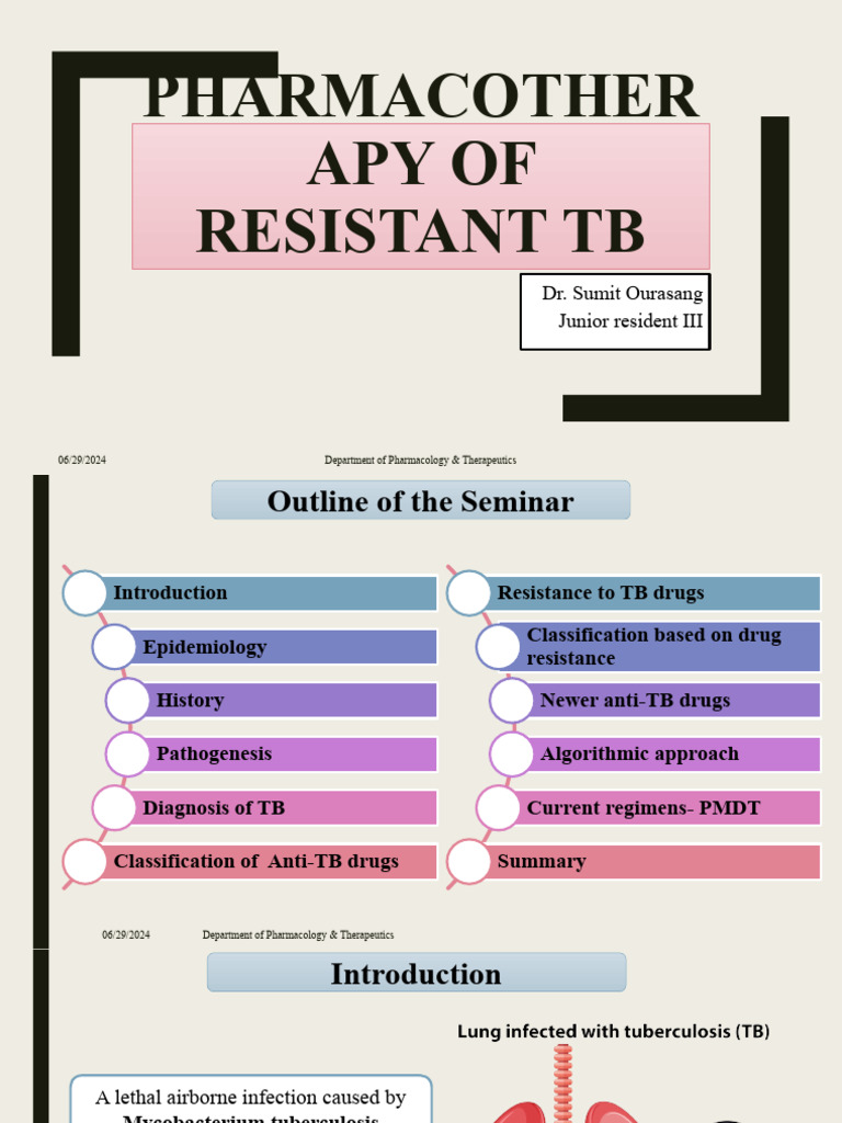 Pharmacotherapy for Drug-Resistant TB | PDF | Tuberculosis ...