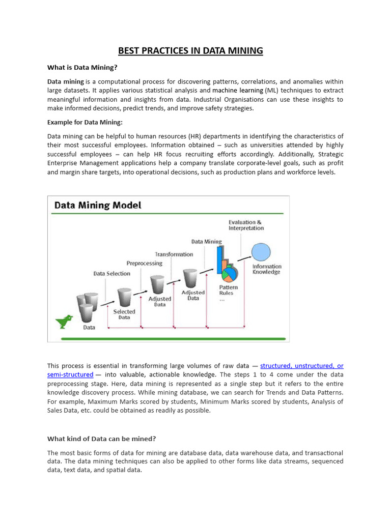 Data Mining Insights for Businesses | PDF | Data | Data Mining