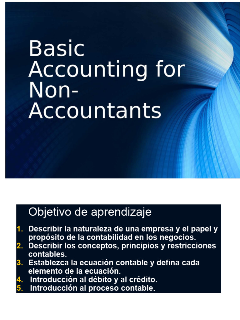 Contabilidad Básica Para No Contables Parte 1 Pdf Contabilidad