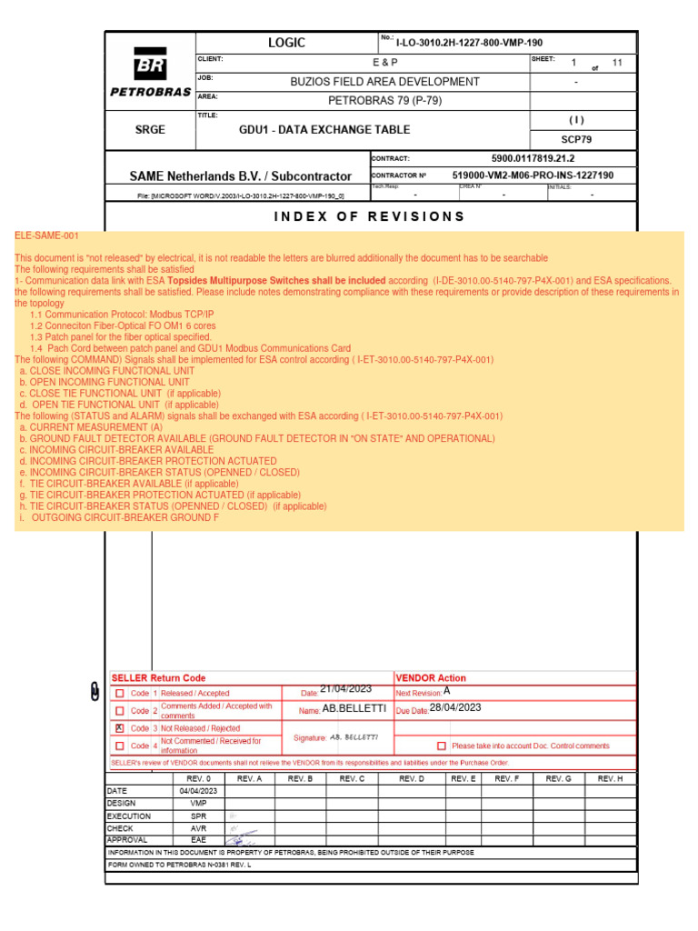 GDU1 Data Exchange Table Overview | PDF | Data Type | Programmable ...