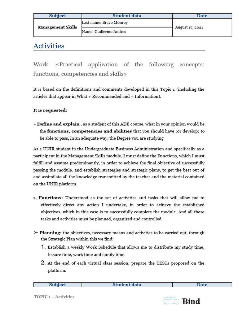 Management Skills for Business Students | PDF | Teachers | Cognition